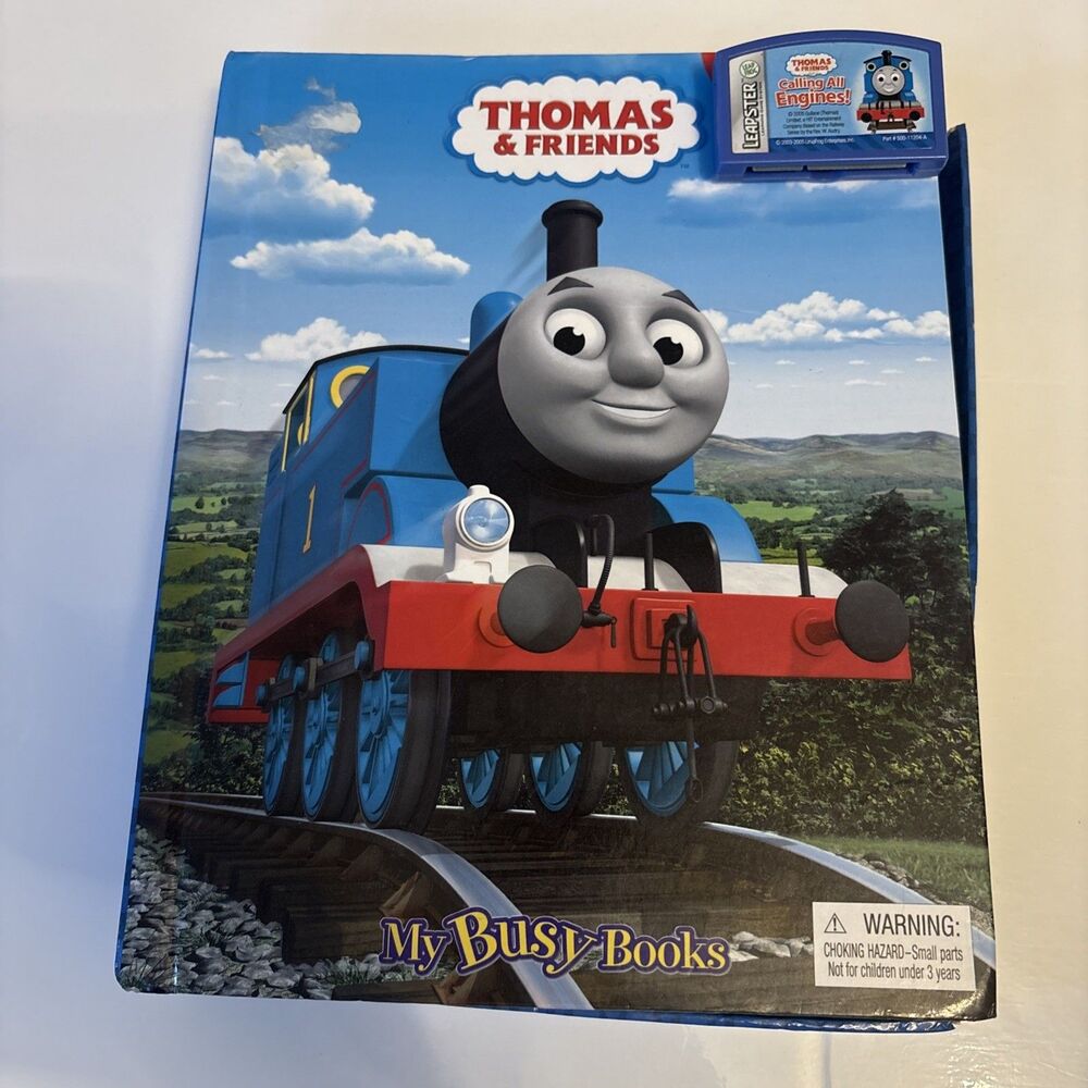 LeapFrog Leapster Thomas Friends Calling All Engines Game Cartridge & Book Set - Picture 7 of 16